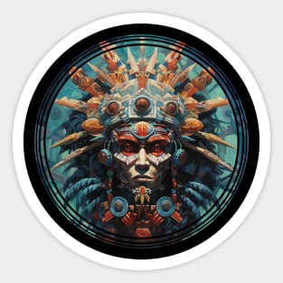 Mayan Warrior Sticker